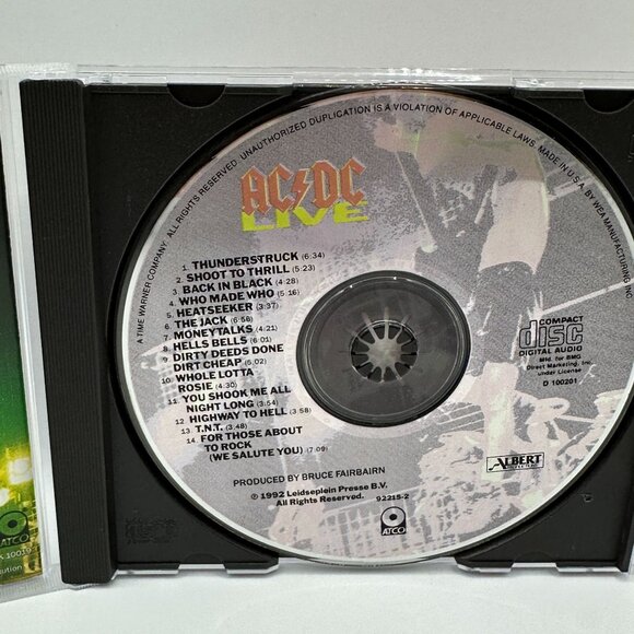 AC/DC Live CD 1992 Atco Records Music Album Thunderstruck Heatseeker USA Edition - Picture 4 of 4